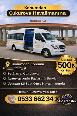 Çukurova havalimanı servis