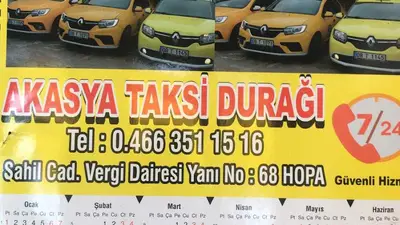 Hopa Havaş Akasya Taksi